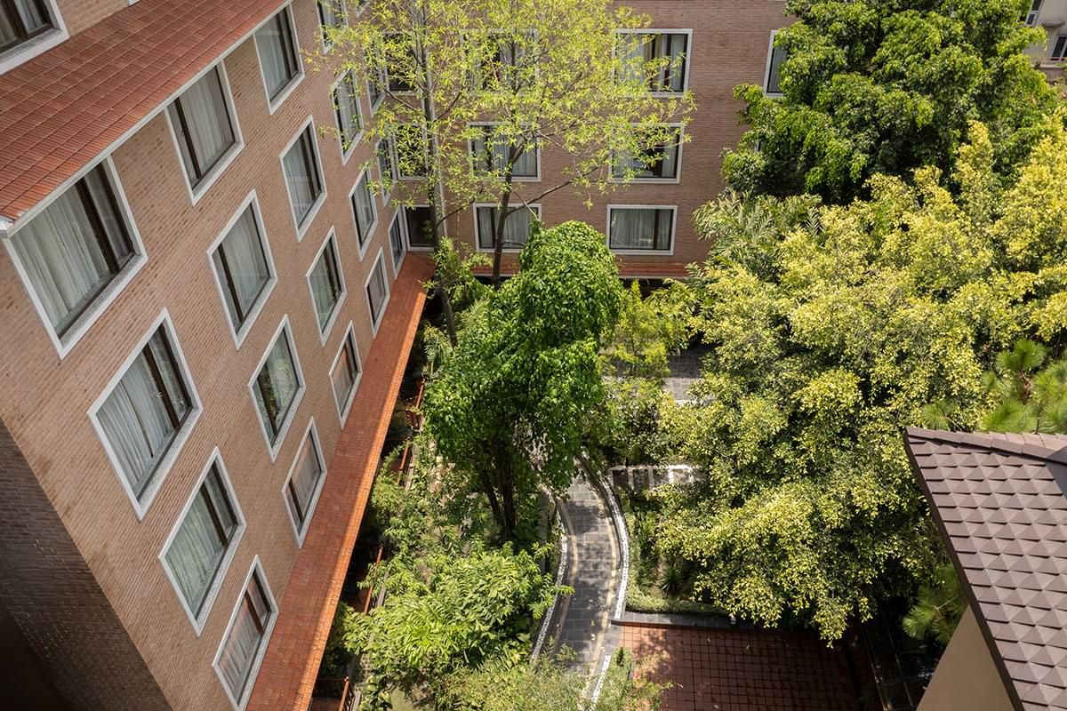 Hotel Thrive — A Tropical Courtyard in Chhetrapati, Dhobichaur, Kathmandu