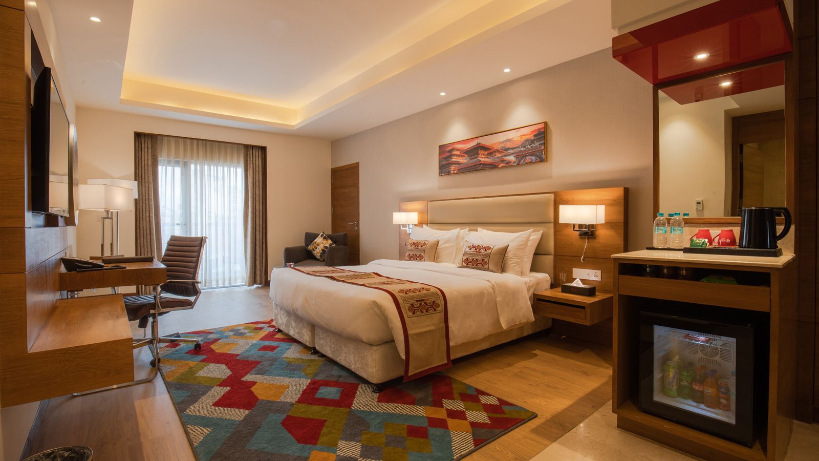 Super Deluxe Room with Balcony — King Bed